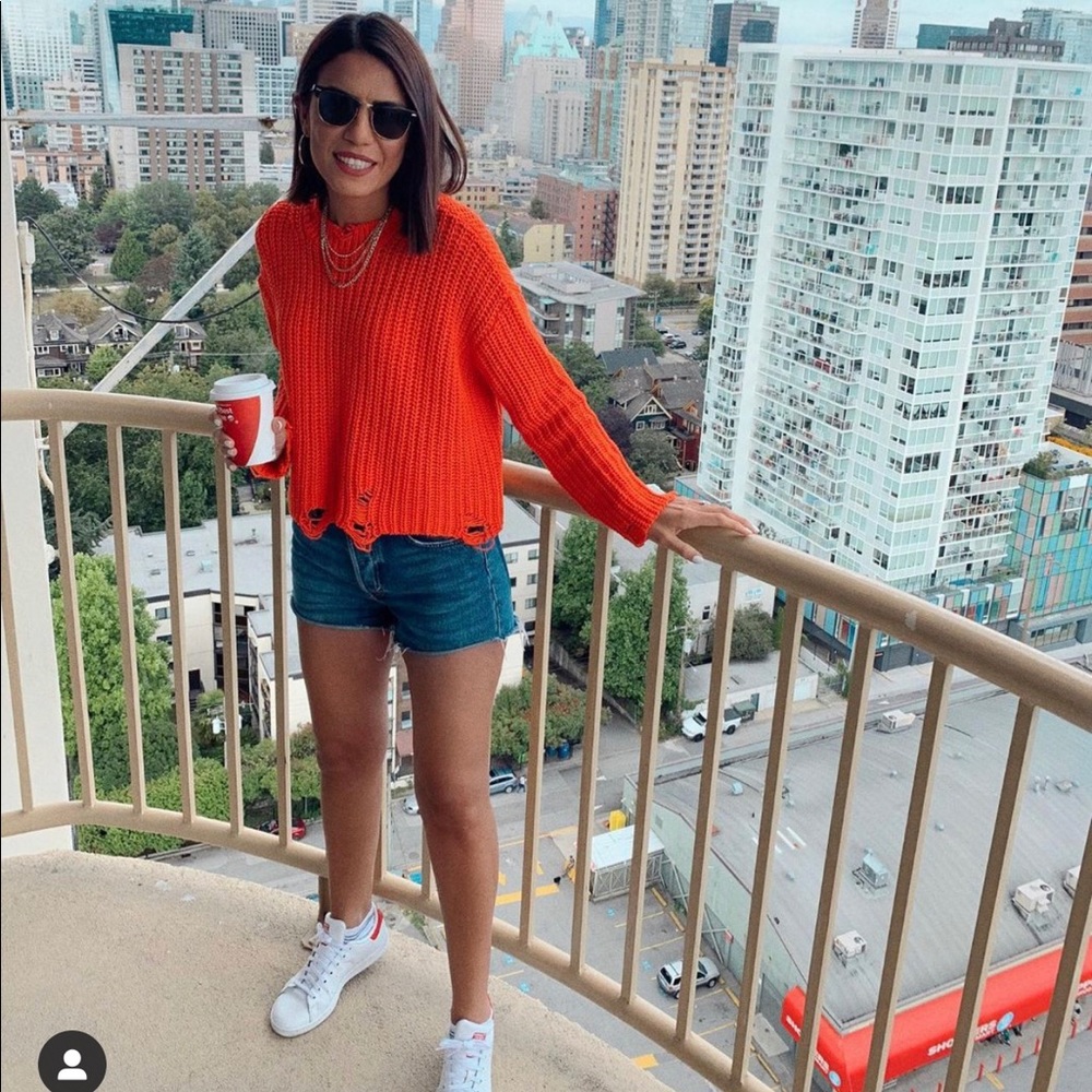 ZARA Stylish Knit Crop Top Sweater